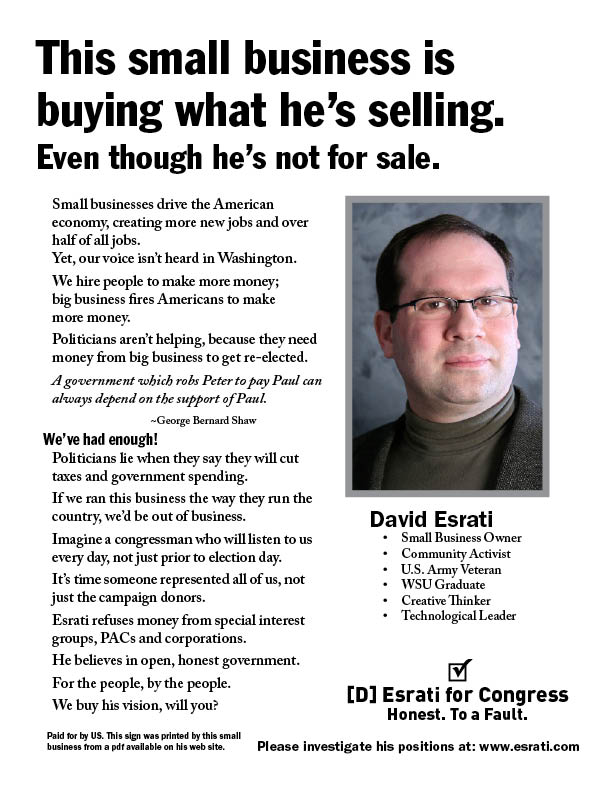 Esrati small business flyer