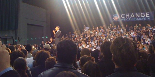 Barack Obama at the Nutter Center in Dayton OH 25 Feb 2008