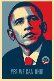 Yes We Can OHIO Obama poster by David Esrati, candidate for Congress OH-3