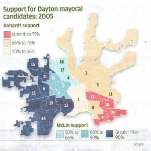 The 2005 Election split the city in two