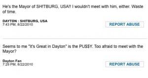 Responses to Leitzell's invitation to meet