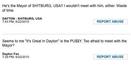 Responses to Leitzell's invitation to meet