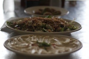 Hommous Fattoush and Felafel