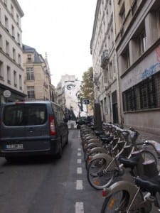 Velib Station in Paris Velib Station in Paris