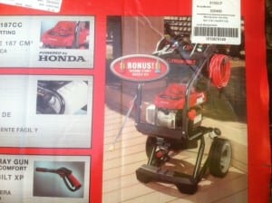 Stolen Troy Built Pressure Washer with Honda engine