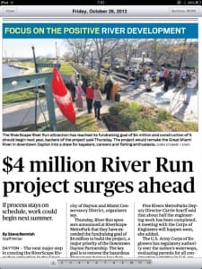 Focus-on-the-positive DDN front page screen grab 26 OCT 2012 on River Run