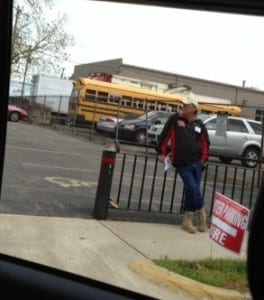 photo by David Esrati of AJ Wagner's poll lit person.