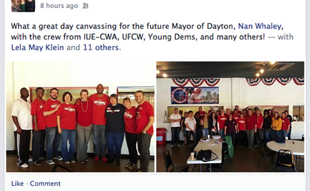 The nanvassers talk- we do. Elect Esrati