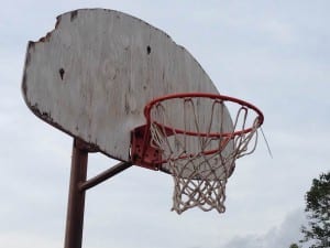 photo by David Esrati of backboard at Princeton Recreation center in Dayton