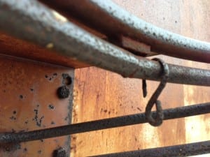 Rusted rims in Dayton built for chains