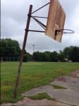 Gettysburg park leaning backboard