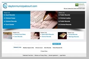 Dayton Municipal Court site screen shot