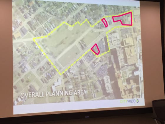 Aerial view of Warren Street