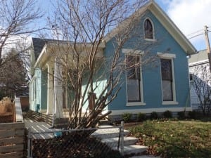 What was red, and unsightly is now an Air B&B and architects office