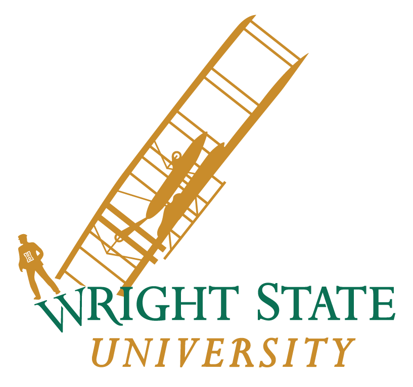 The new wright state logo not done by YorkBranding or Push Inc showing Wright State leadership under Dr. David Hopkins