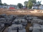 Harvested stone from Patterson Kennedy School in Dayton