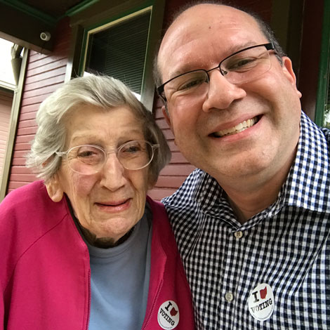 Nina Esrati and David Esrati voted 2016