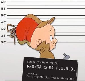 Rhonda Corr FUDD- fear, uncertainty, doubt, distruption