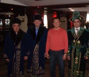 Photo of Togrul Bagirov, Stephen Payne, Timur Kulibayev (son-in-law of the President of Kazakhstan & Chairman of the KazEnergy Association and VP of Samruk – the new state-owned holding company), and Adil Baguirov