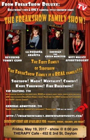 Freakshow Deluxe show poster