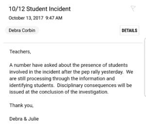 Ponitz assistant principals kick the can down the road after the incident