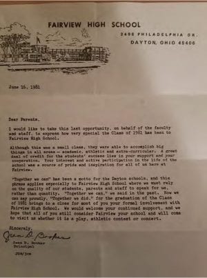 thumbnail of Jean booker fairview grad letter