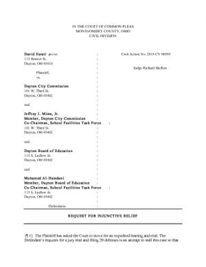 thumbnail of Request for injunctive relief