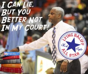 Chuck Taylor is a Baliff in Montgomery County- who lied on the stand as the Dunbar High School Basketball Coach