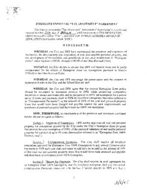 thumbnail of Tax Abatement – City of Dayton – 2005