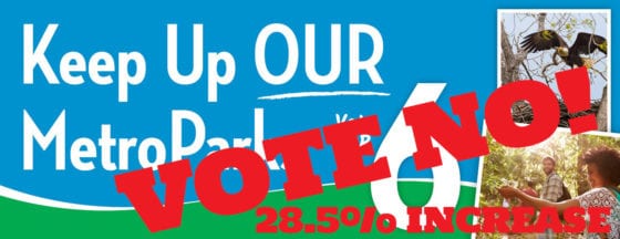 5 Rivers Metroparks NO levy banner