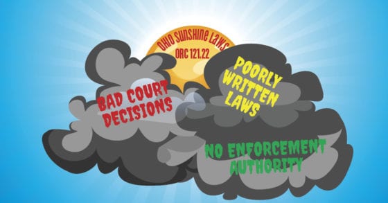 Ohio Sunshine Law's being eclipsed