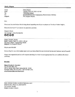 thumbnail of Davis Schommer Email & Letter