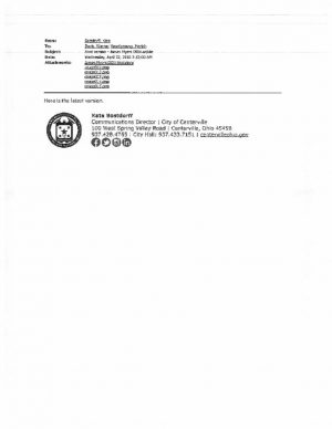 thumbnail of Kate Bostdoff email & DDN Article