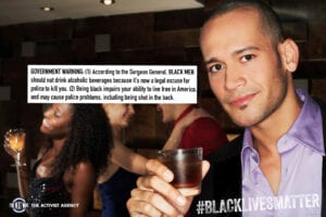 Government warning on drinking while black