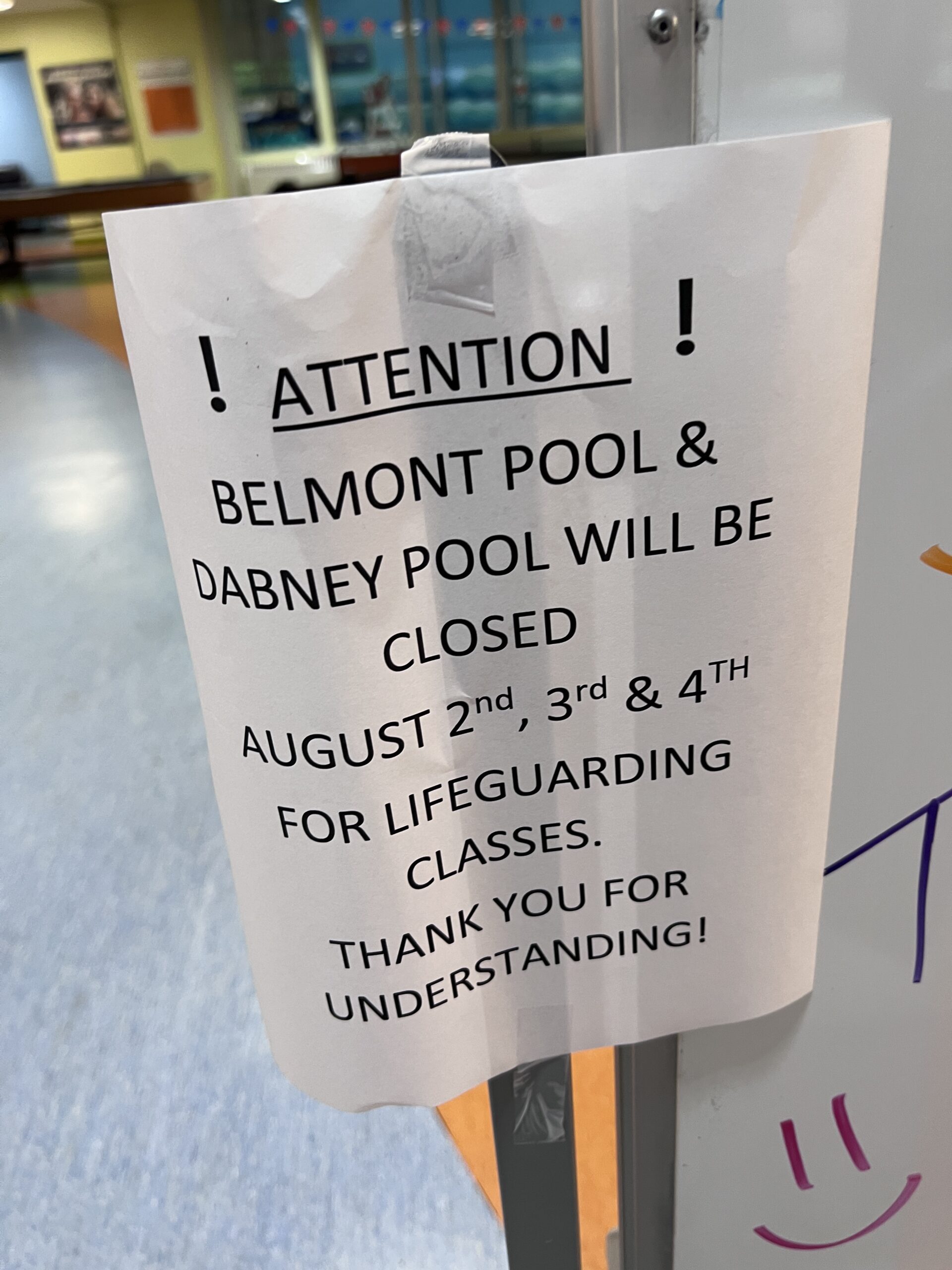 IMG_2137 Stupid reason to close a swimming pool in the morning