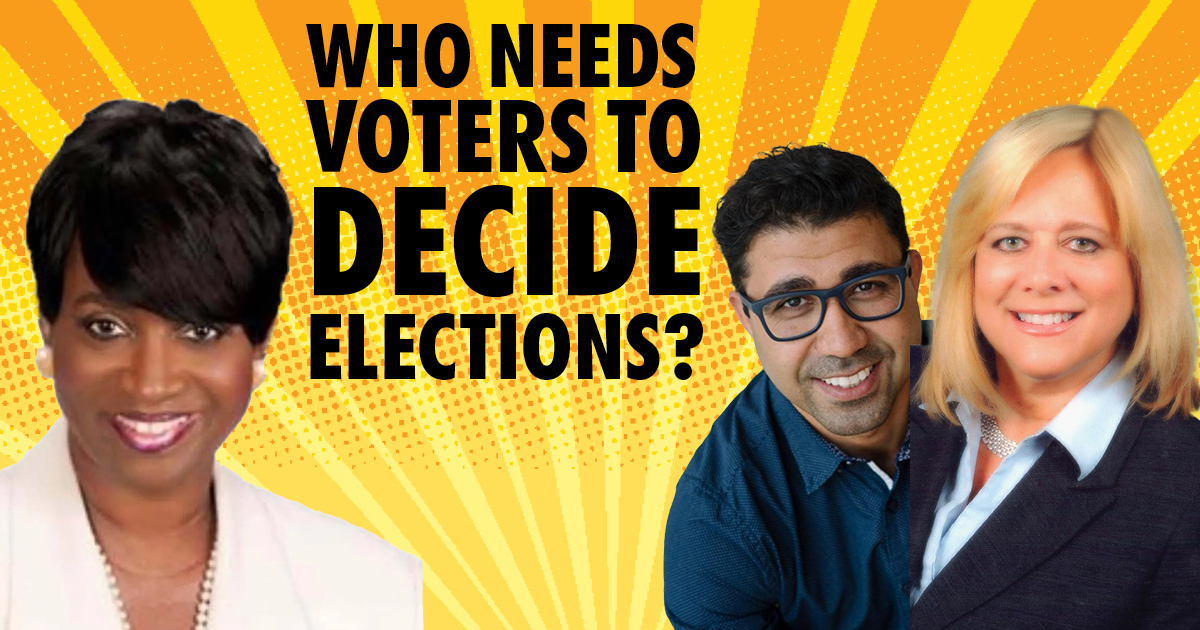 Mohamed Al-Hamdani tries to stop Mary McDonald from Running against Debbie Lieberman for Montgomery County Commission