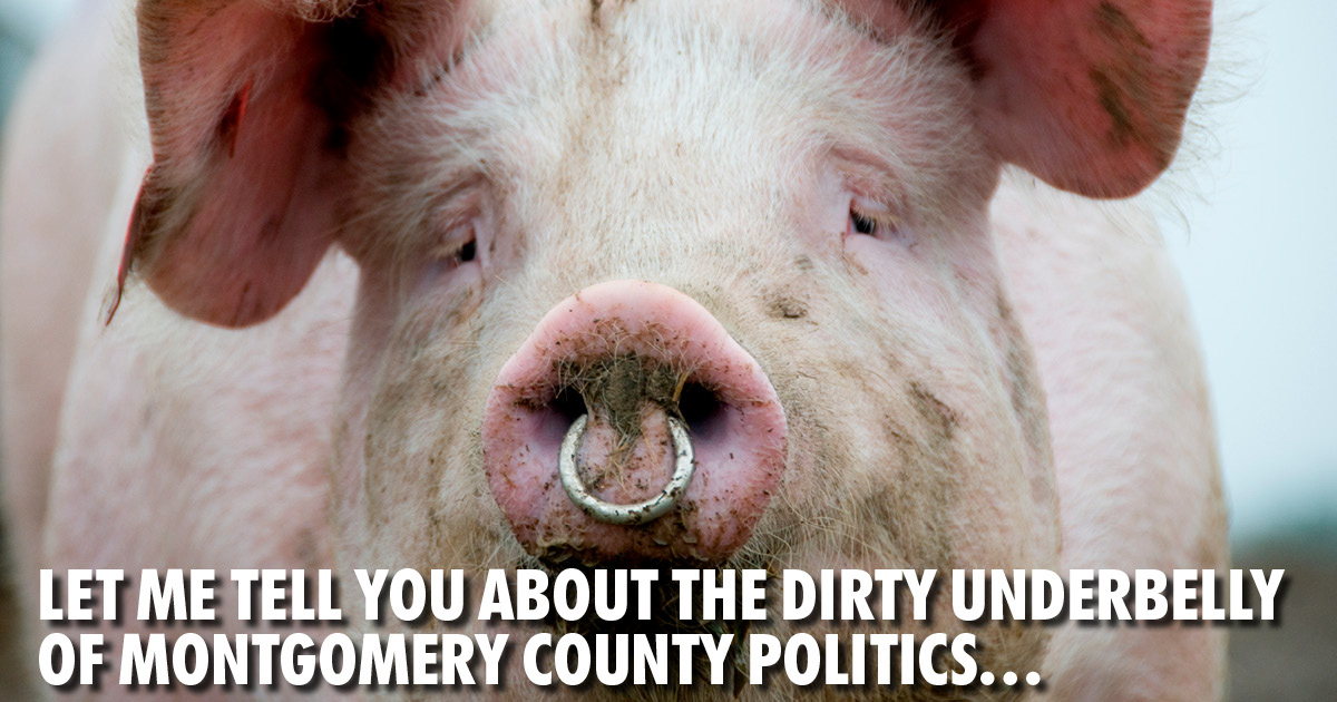 Let me tell you about the dirty underbelly of Montgomery County Politics Let me tell you about the dirty underbelly of Montgomery County Politics