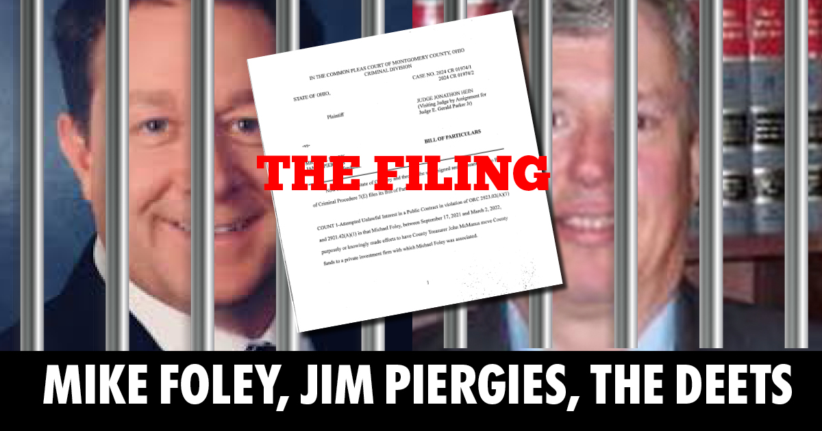Foley piergies the charges The filing against Judge Piergies and Clerk Foley