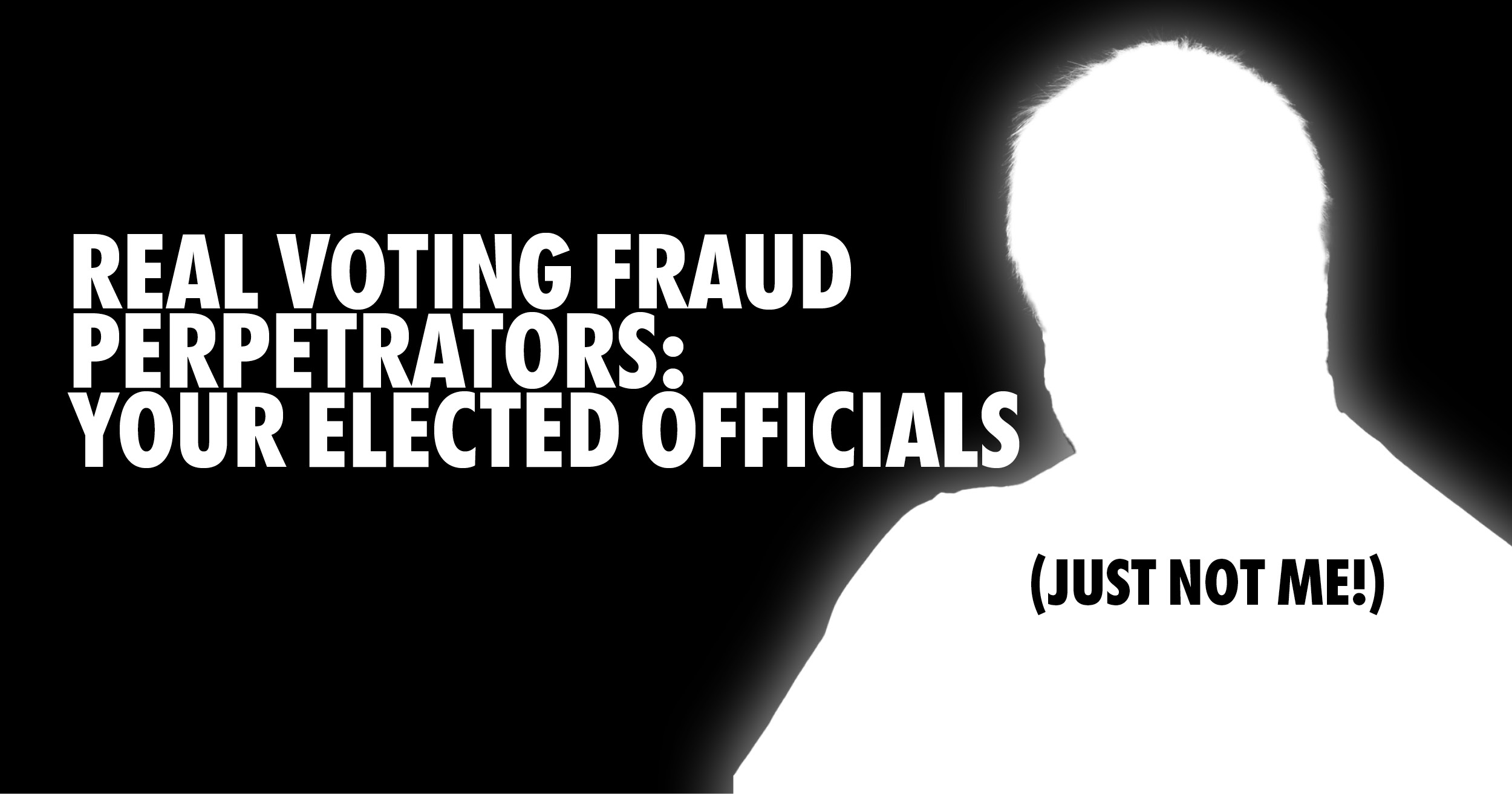 Real voting fraud The Real Voting Fraud is by elected officials